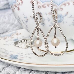 Pandora Pearl Compose Earrings